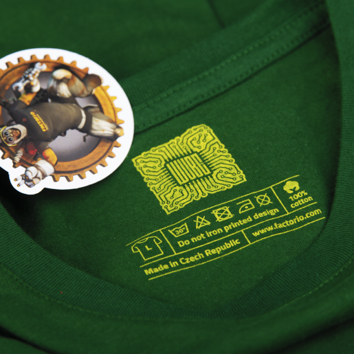Bottle Green Factorio Shirt  - Electronic Circuit