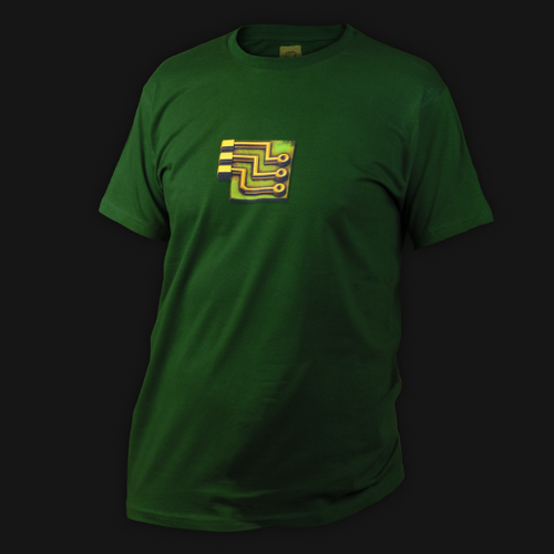 Bottle Green Factorio Shirt  - Electronic Circuit