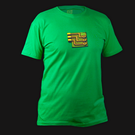 Kelly Green Factorio Shirt  - Electric Circuit