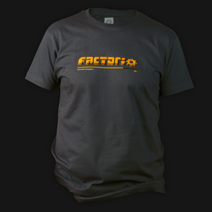 Dark Grey Factorio Shirt - Logo