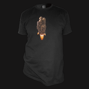 Black Factorio Shirt - Rocket